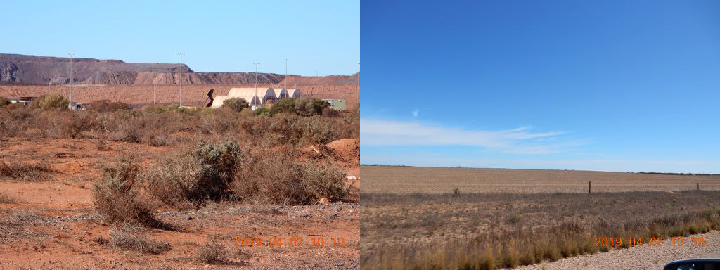 Iron ore mine in SA Wheat fields forever