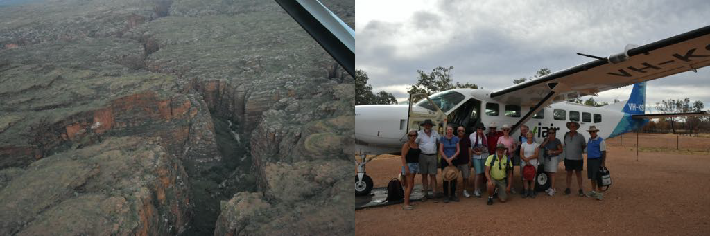 The typical gorges in Bungle Bungle Range. The Gang going around Oz + one.