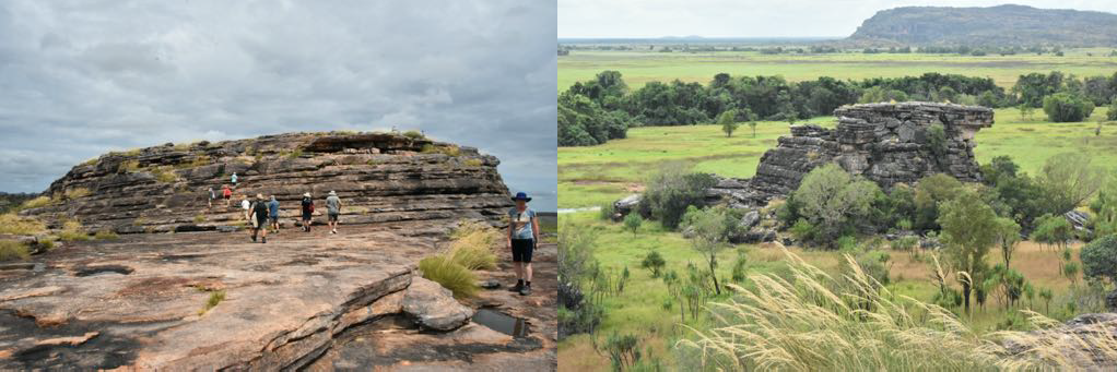 The rock at Ubirr. View from the rock.